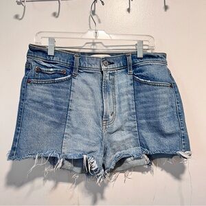A&F two toned denim shorts